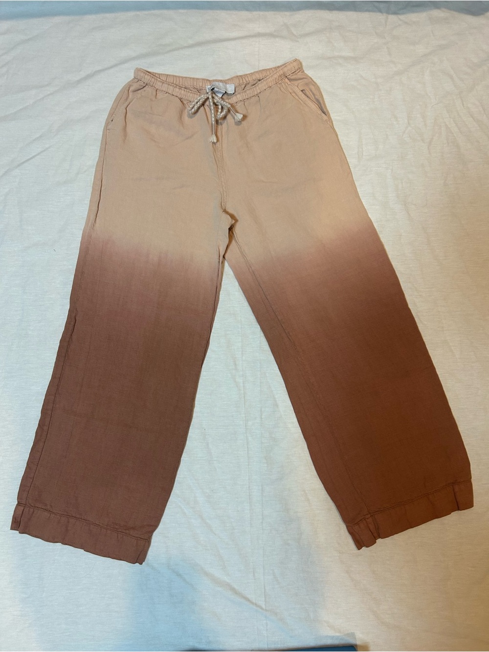 C&C California Kids Ombre Tan-to-Brown Tie-Waist Joggers